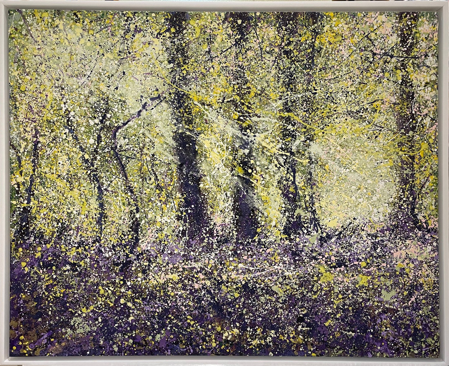 Early Spring Light original, large scale abstract-landscape painting by Sharon Withers